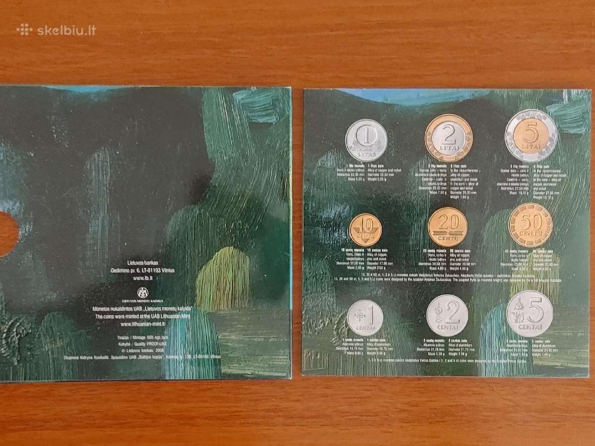 2009m. numizmatinis rinkinys - Proof-like (500vnt) - nuotraukos Nr. 3