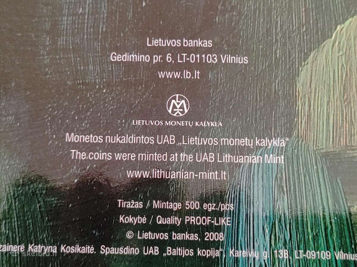 2009m. numizmatinis rinkinys - Proof-like (500vnt) - nuotraukos Nr. 4