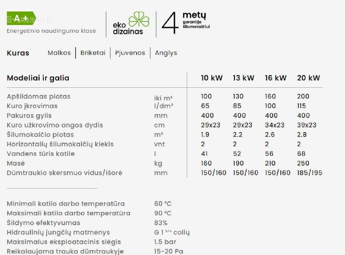 Aukštaitijos katilai "Ekon" pigiau - nuotraukos Nr. 2