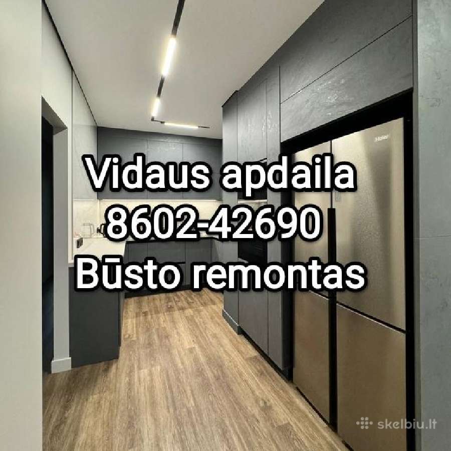 Vidaus apdaila, apdailos darbai Kaune