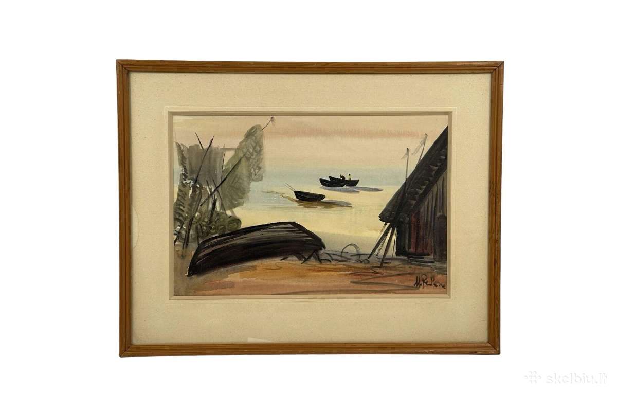 Popierius akvarėlė Latvija kaina 25 eurai