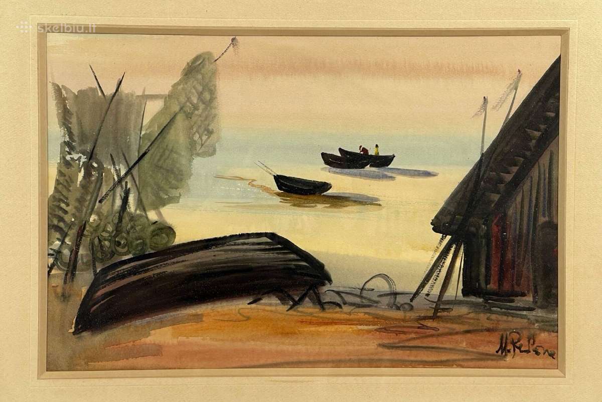 Popierius akvarėlė Latvija kaina 25 eurai - nuotraukos Nr. 2