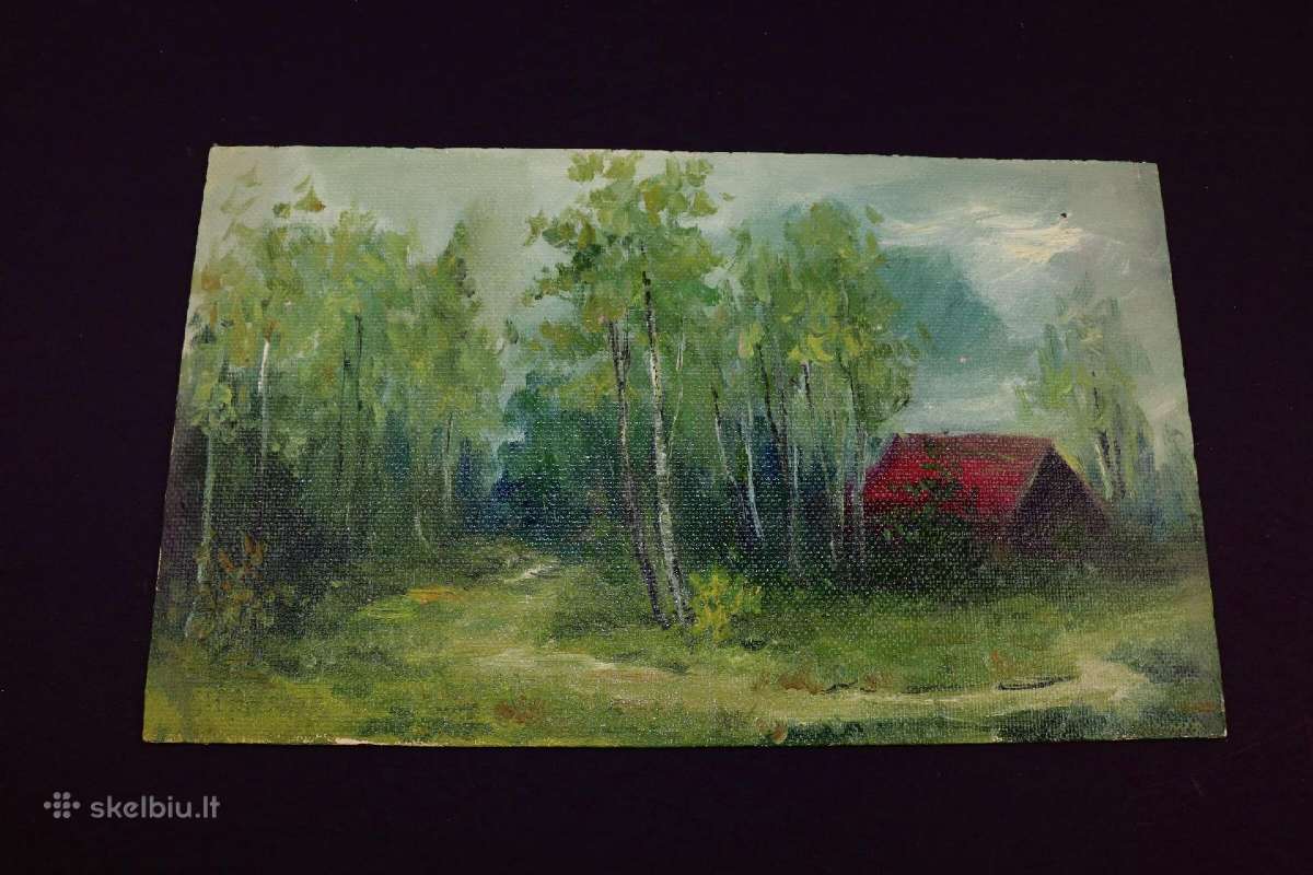 Daug Latviu dailininku paveikslu Kartonas aliejin.