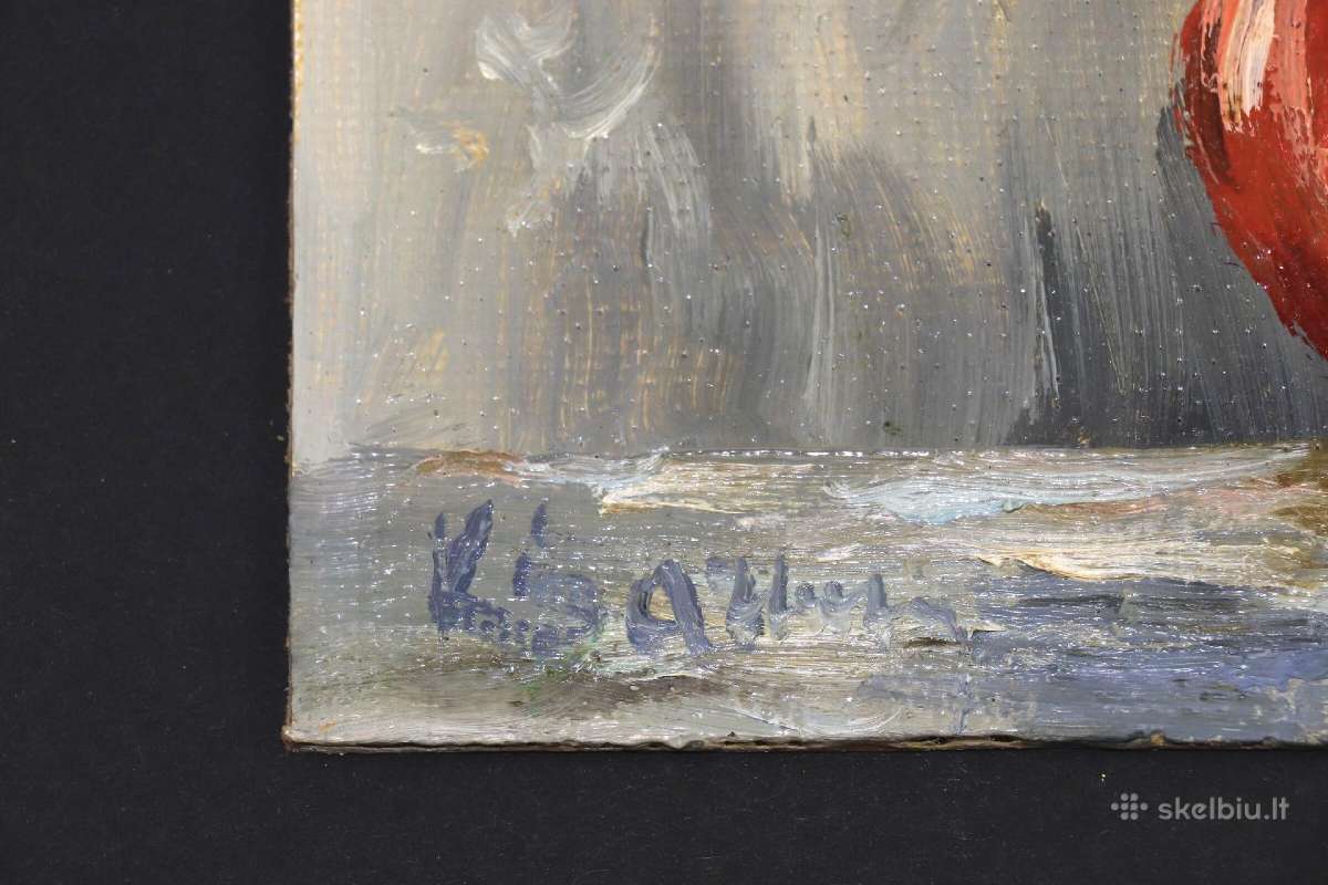 Daug Latviu dailininku paveikslu Kartonas aliejin. - nuotraukos Nr. 17