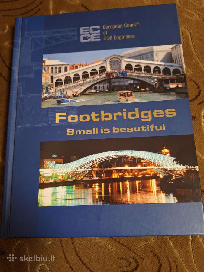 Parduodama knyga apie Europos tiltus Footbridges