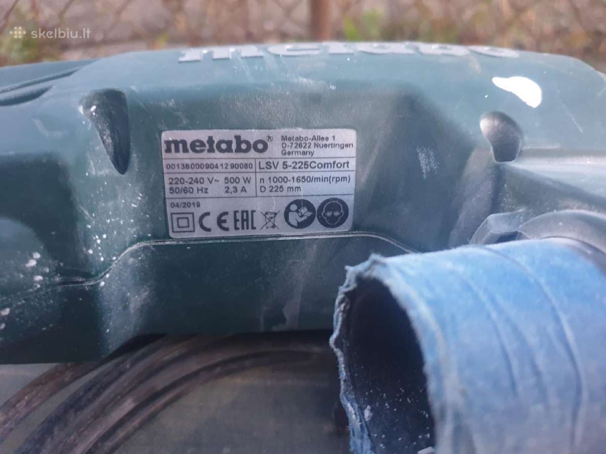 Metabo Lsv 5-225 gipso glaisto šlifuoklis zirafa - nuotraukos Nr. 3