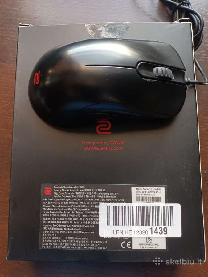 Zowie Za11 XL Simetrical Mouse for Esports - nuotraukos Nr. 8