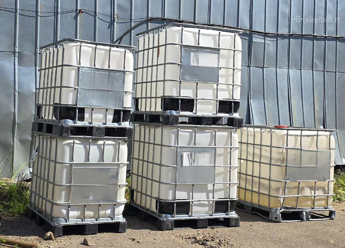 1000l Plastikinės talpos – Ibc konteineriai