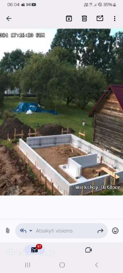Pamatų įrengimas, indžinerinių tinklų įrengimas - nuotraukos Nr. 19
