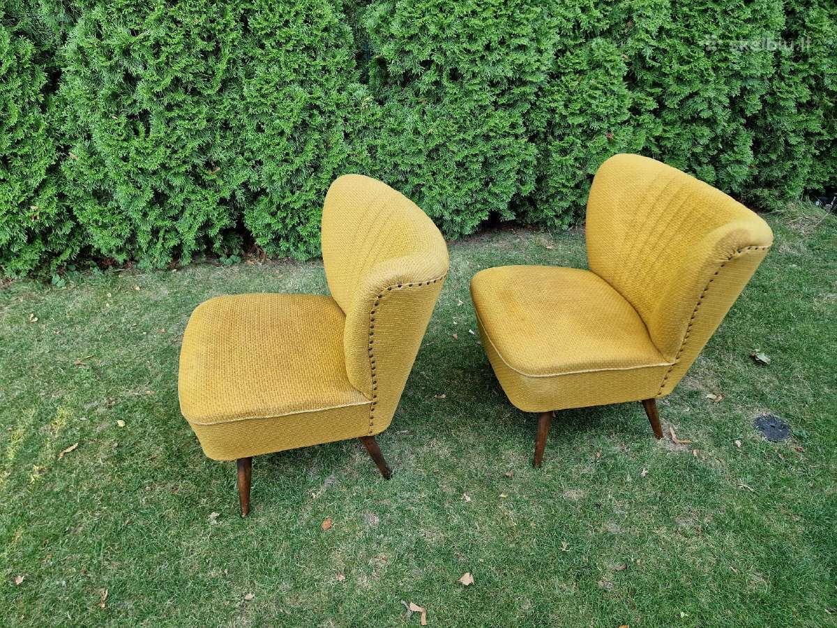 Vintažiniai mid century coctail st.foteliai - nuotraukos Nr. 4