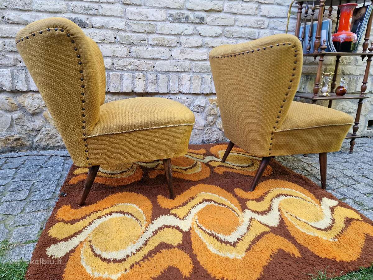 Vintažiniai mid century coctail st.foteliai - nuotraukos Nr. 7