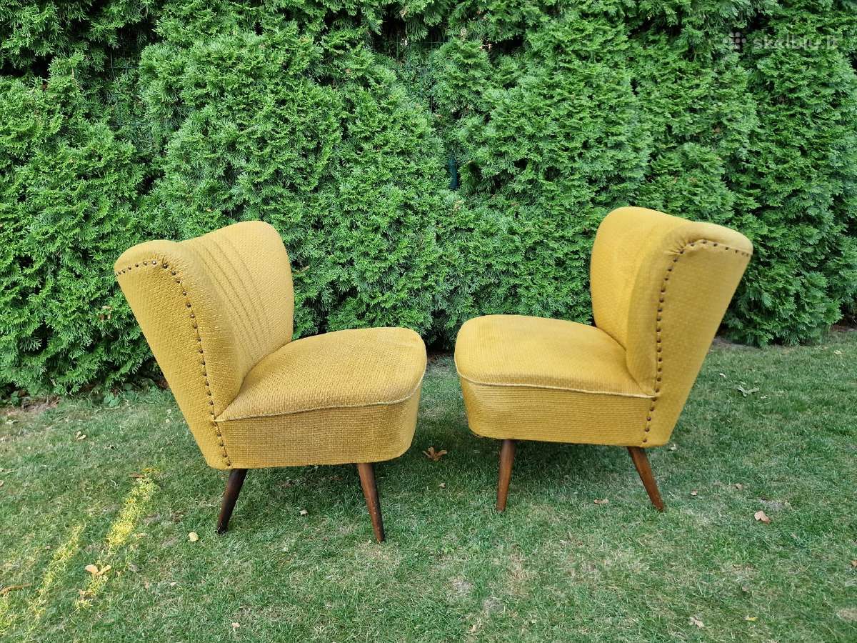 Vintažiniai mid century coctail st.foteliai - nuotraukos Nr. 20