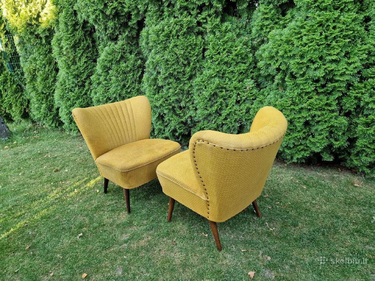 Vintažiniai mid century coctail st.foteliai - nuotraukos Nr. 28