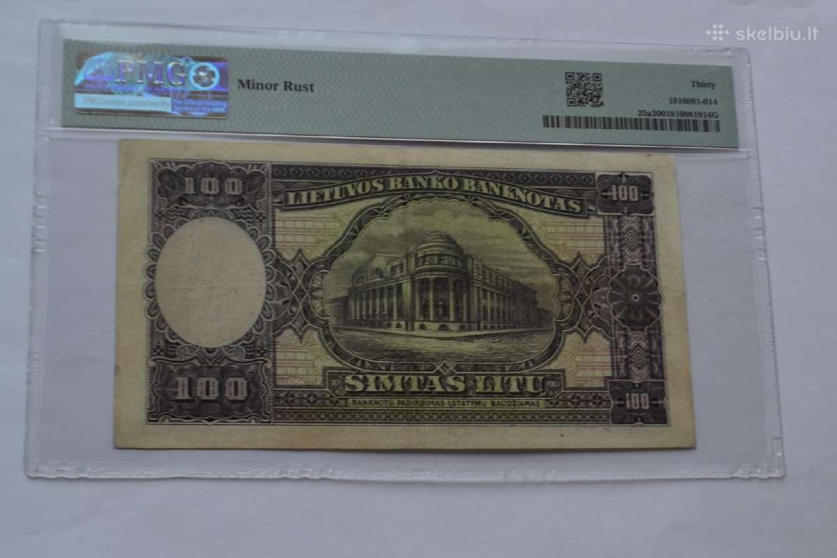 100 litu 1928 m. - nuotraukos Nr. 2