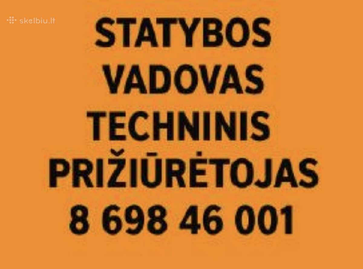 Statybų ir techninės priežiūros vadovas
