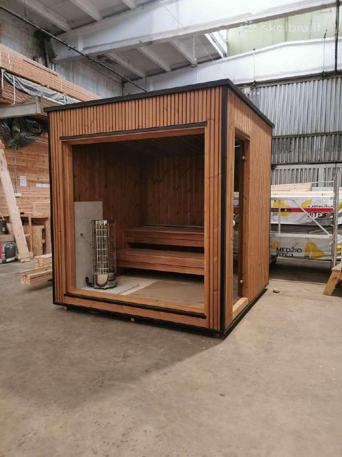 Lauko pirtis - moduline sauna Luxury 2.3x2.3m - nuotraukos Nr. 2