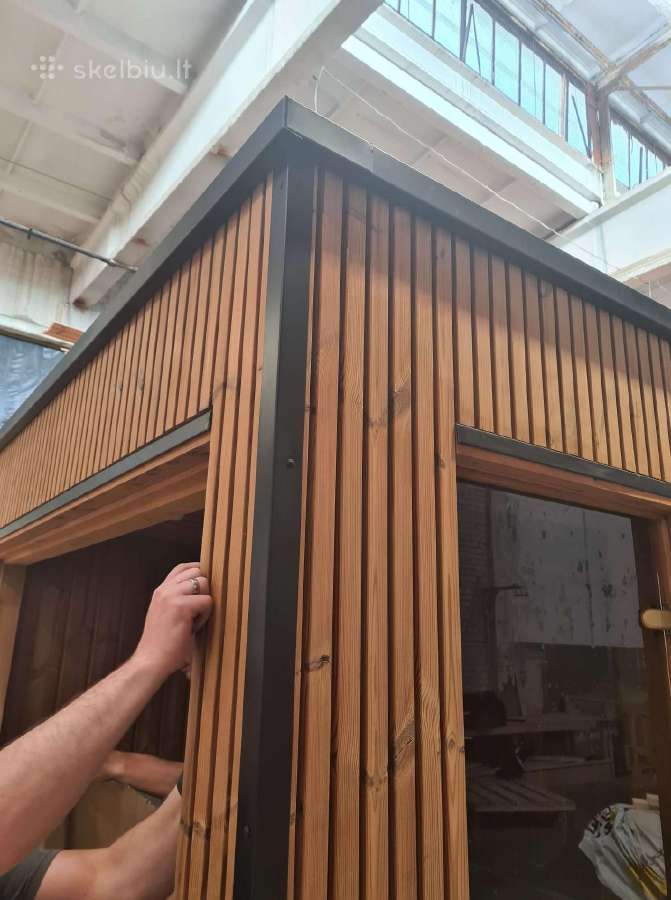 Lauko pirtis - moduline sauna Luxury 2.3x2.3m - nuotraukos Nr. 11