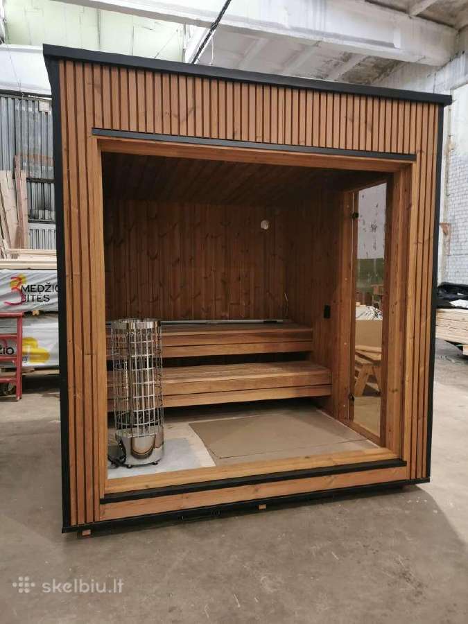 Lauko pirtis - moduline sauna Luxury 2.3x2.3m - nuotraukos Nr. 3