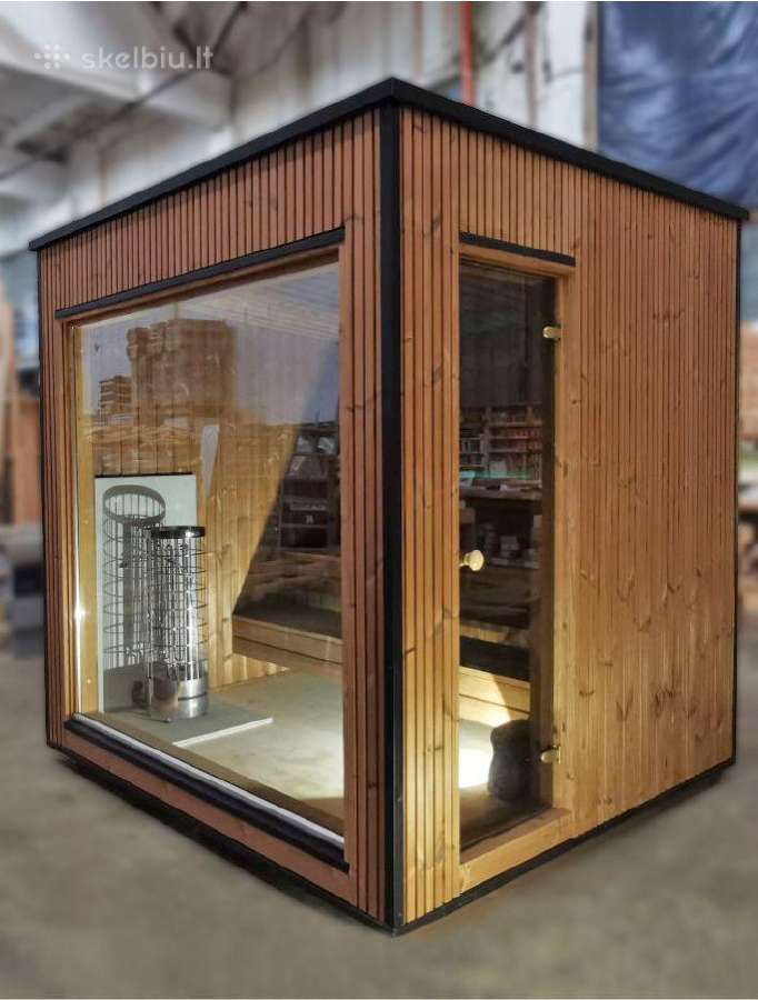 Lauko pirtis - moduline sauna Luxury 2.3x2.3m - nuotraukos Nr. 5