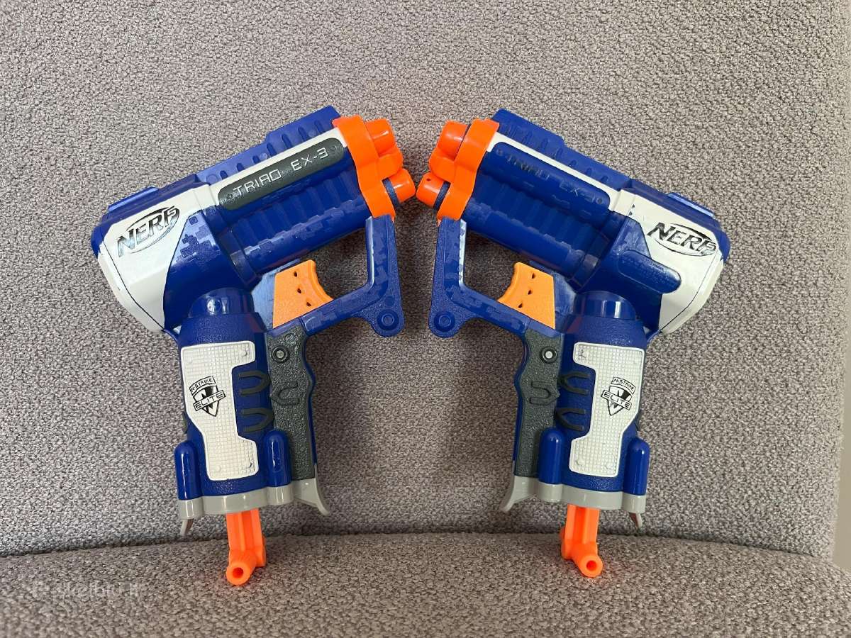 2 Nerf Elite Triad Ex-3 šautuvai - nuotraukos Nr. 2