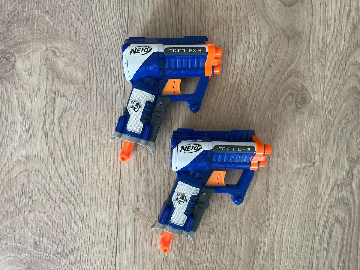 2 Nerf Elite Triad Ex-3 šautuvai - nuotraukos Nr. 5