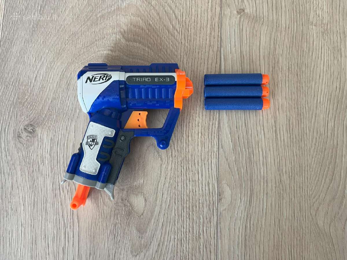 2 Nerf Elite Triad Ex-3 šautuvai - nuotraukos Nr. 11