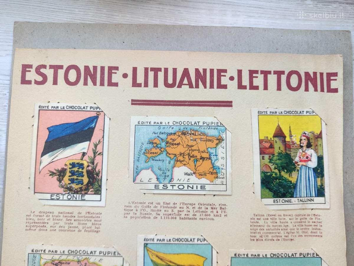 Kolekcinės tarpukario Lietuvos šokolado krtelės - nuotraukos Nr. 2