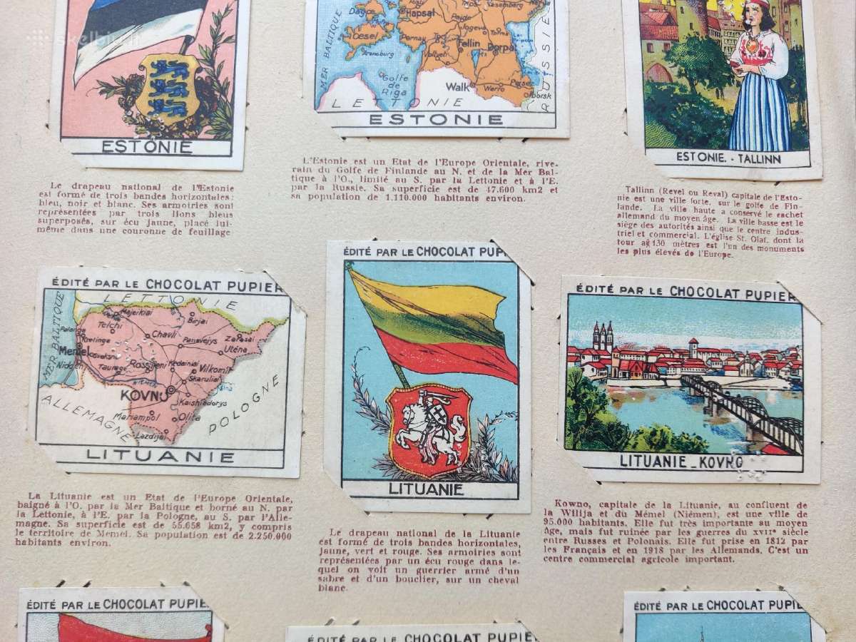 Kolekcinės tarpukario Lietuvos šokolado krtelės - nuotraukos Nr. 3