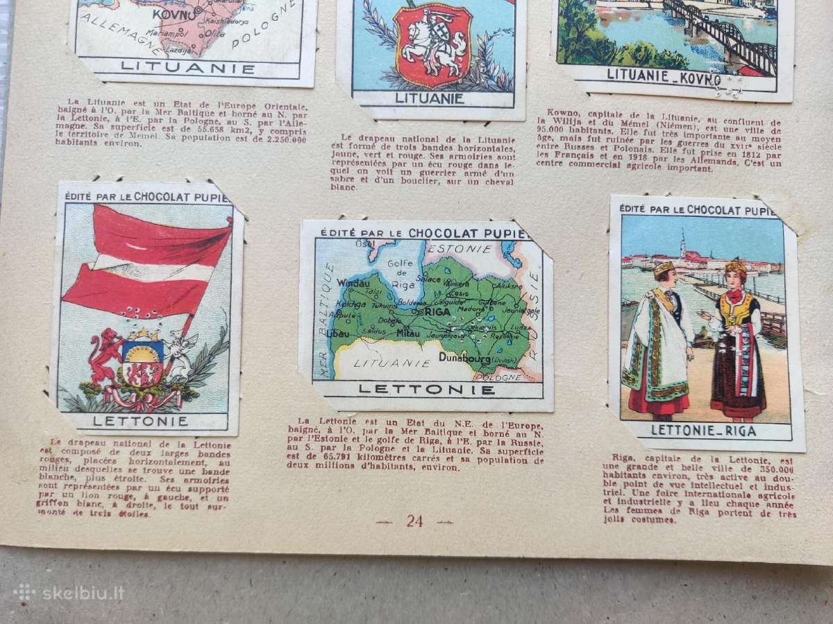 Kolekcinės tarpukario Lietuvos šokolado krtelės - nuotraukos Nr. 4