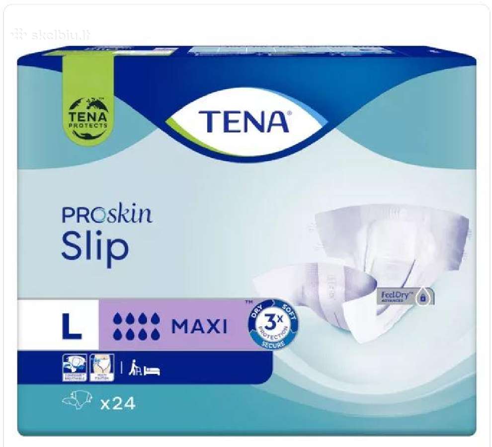 Tena sauskelnės Slip Maxi, L, 24 vnt.