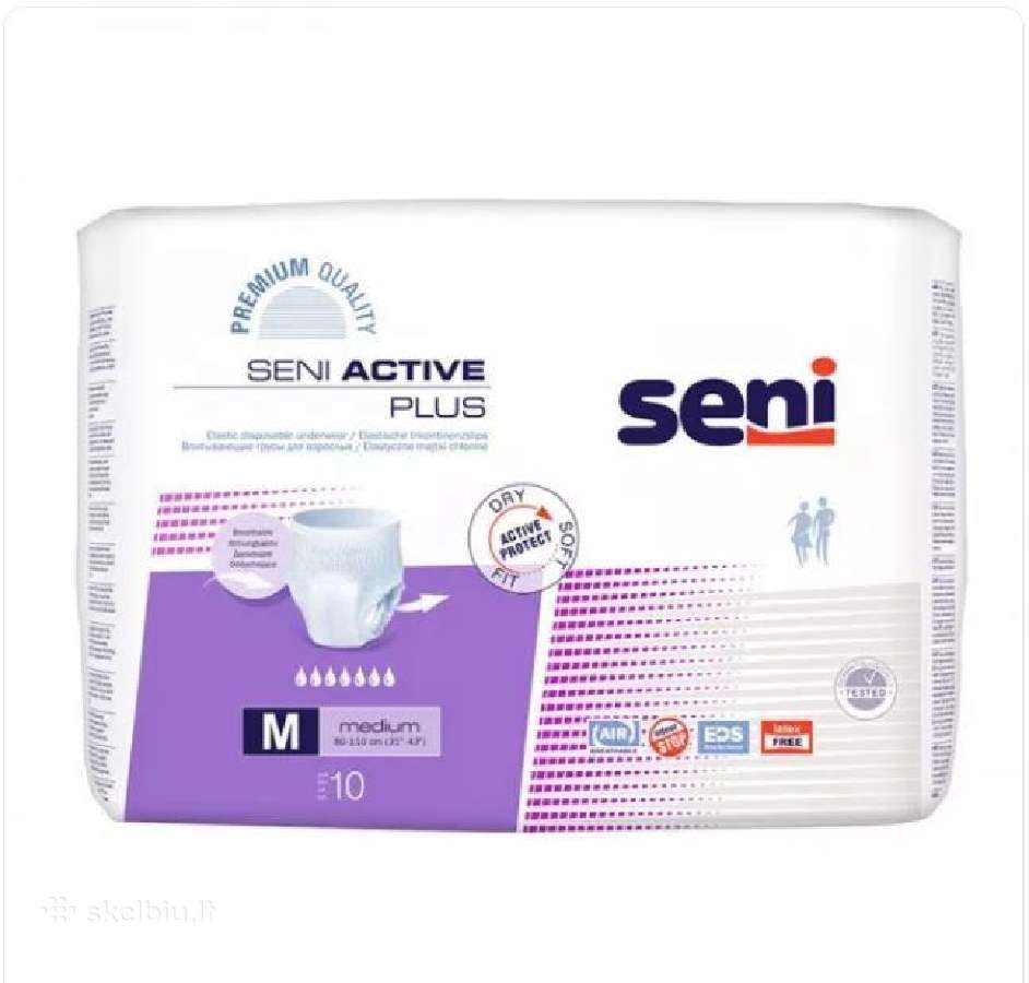 Seni sauskelnės Active Plus premium, M, 10 vnt.