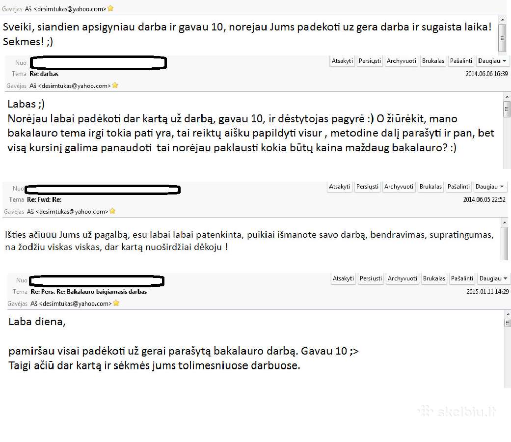 Profesionali pagalba studentams: atsiliepimai - nuotraukos Nr. 15