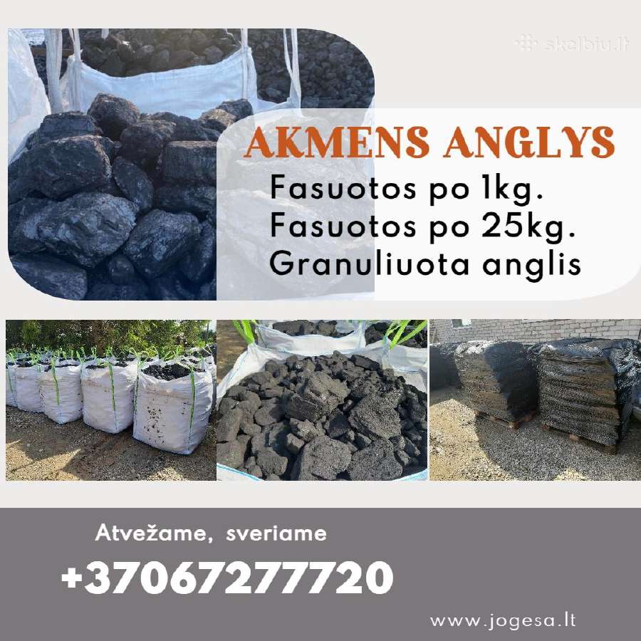Akmens Anglis- Fasuota akmens aglis po 25kg.
