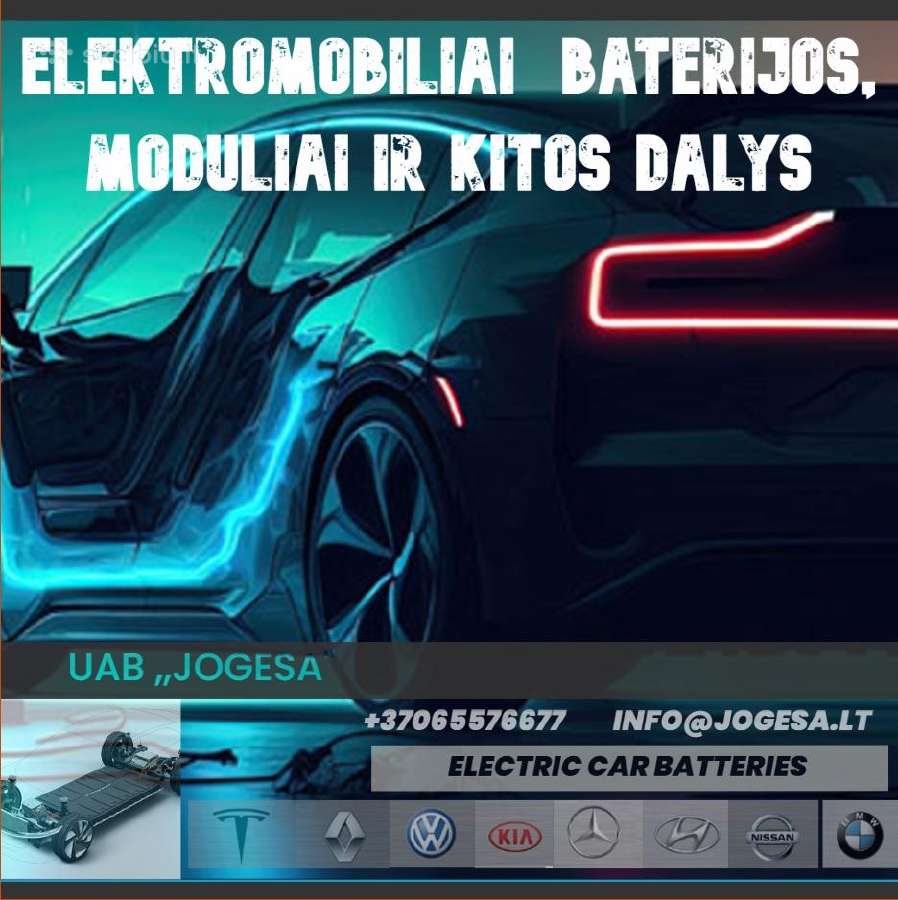 Nisan leaf,wv golf ,Eletromobilių baterijos Li-ion