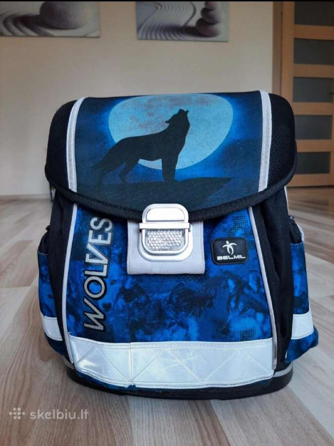Kuprinė Belmil Wolves Blue+ penalas