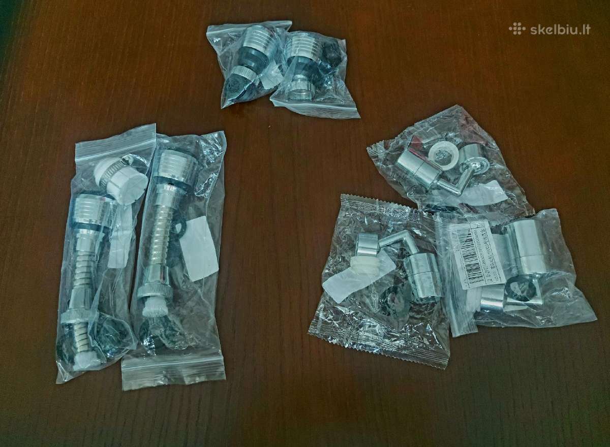 Skirtingų rūšių virtuvinei kranelei