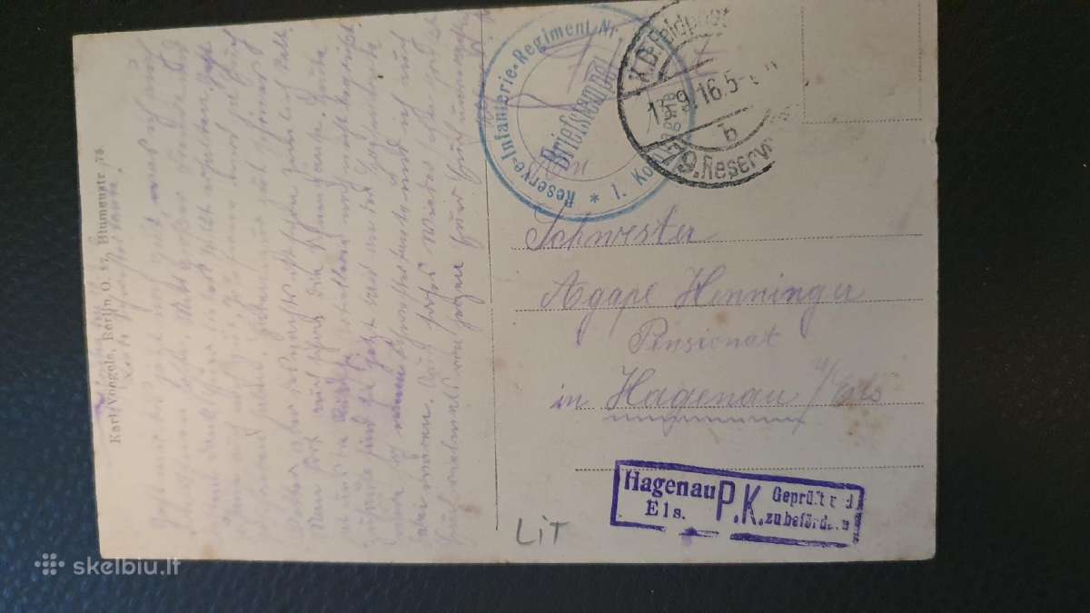 Vilnius Wilna Wilno Vilna atvirute 1916 m. - nuotraukos Nr. 2