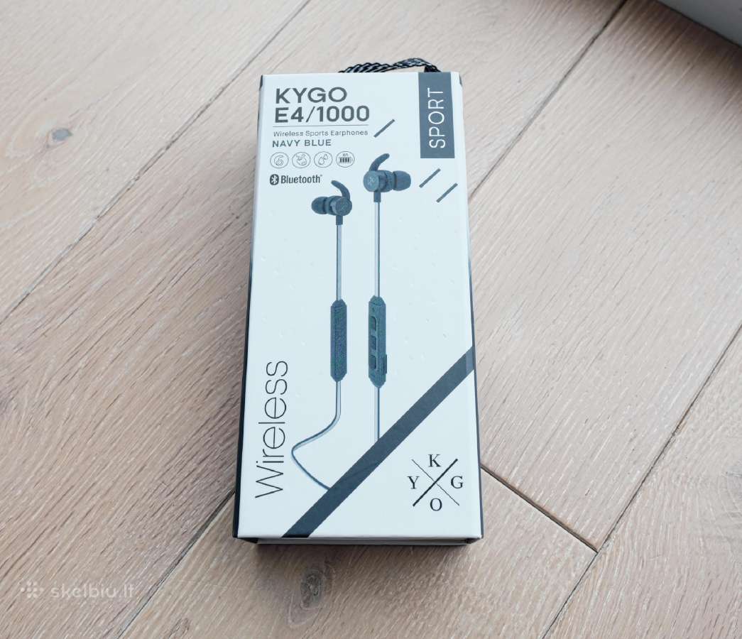 Ausinės Kygo E4/1000 Bluetooth Navy Blue - nuotraukos Nr. 2