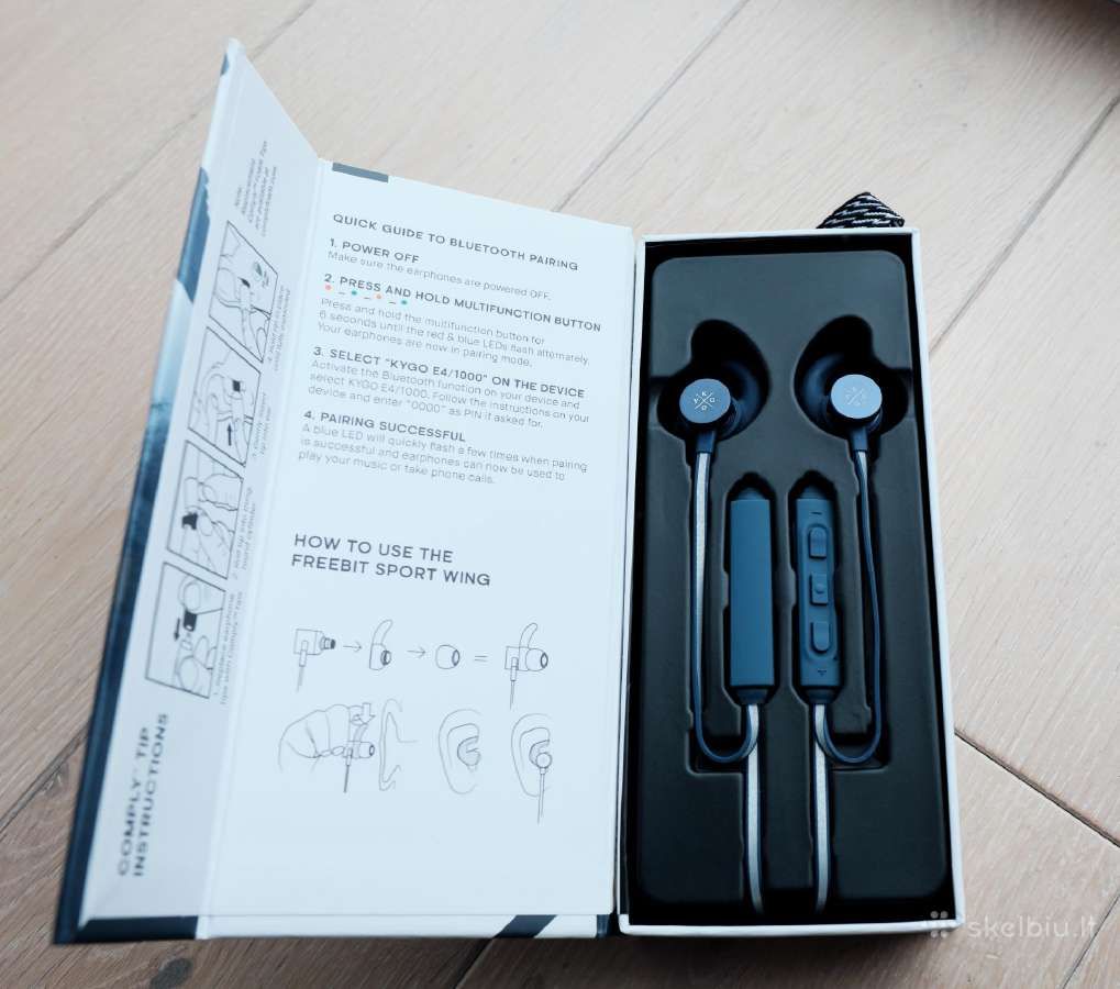 Ausinės Kygo E4/1000 Bluetooth Navy Blue