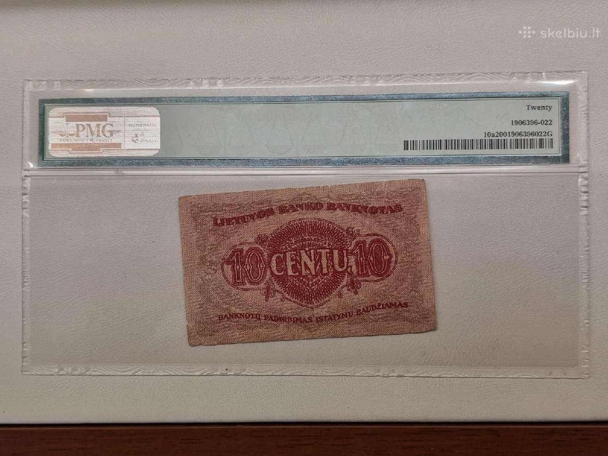 Sertifikuotas 10 centų banknotas, 1922 m. - nuotraukos Nr. 2