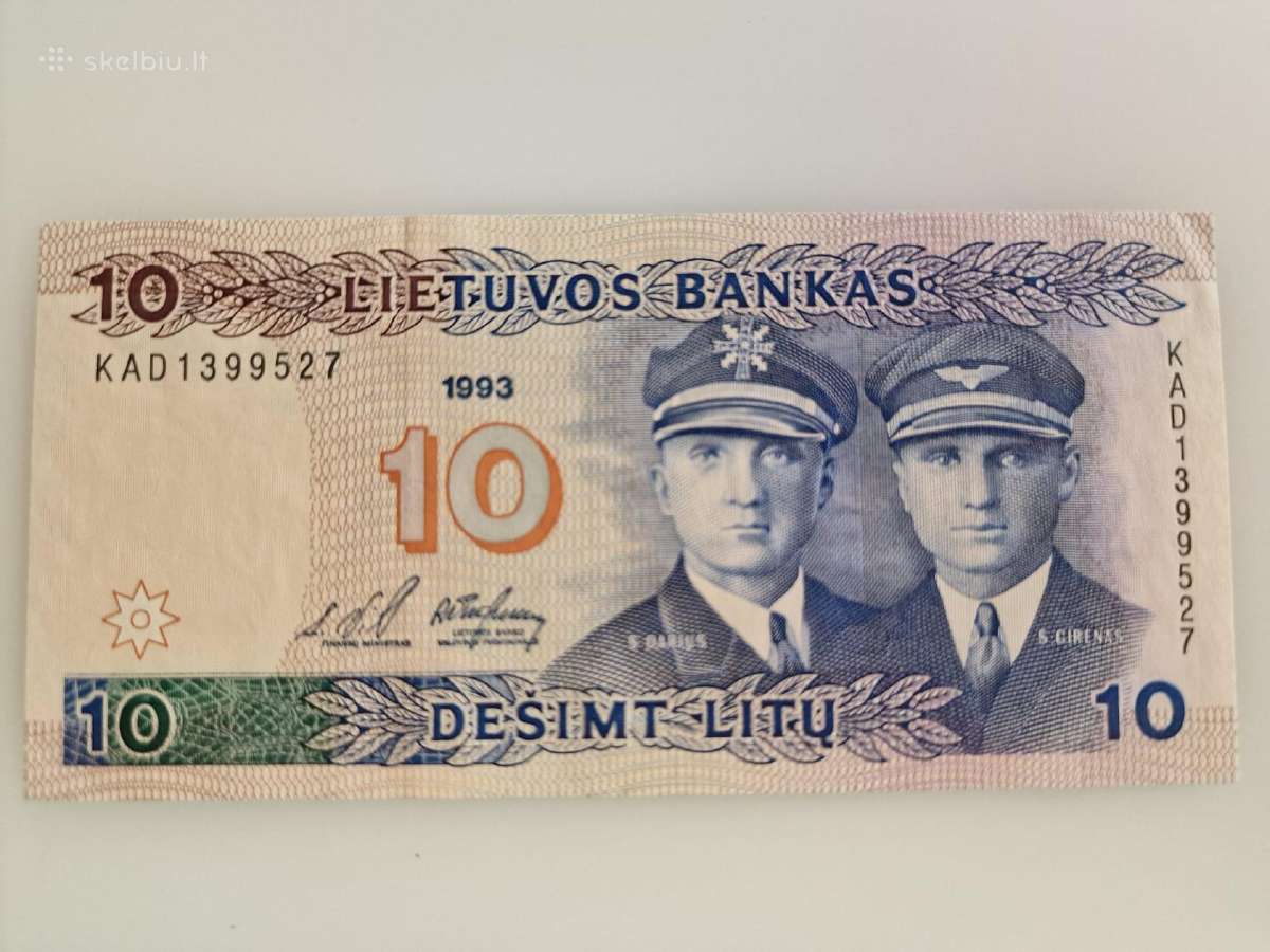 10 litų banknotas, 1993 m.