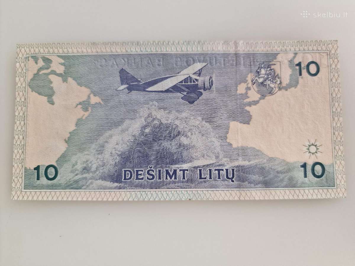 10 litų banknotas, 1993 m. - nuotraukos Nr. 2