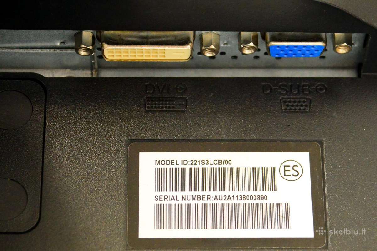 Parduodamas plačiaekranis 22 colių LED monitorius - nuotraukos Nr. 3