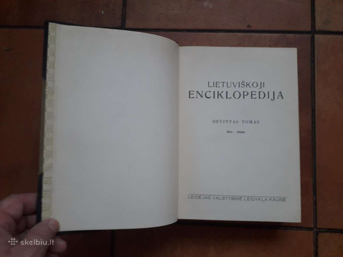 Lietuviškoji enciklopedija 9 tomas 1941 metai - nuotraukos Nr. 4