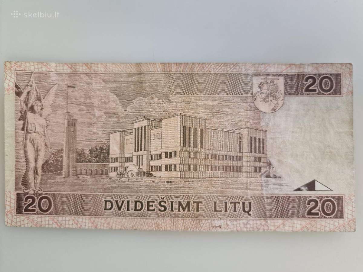 20 litų, Replacement, 1993 m. - nuotraukos Nr. 3