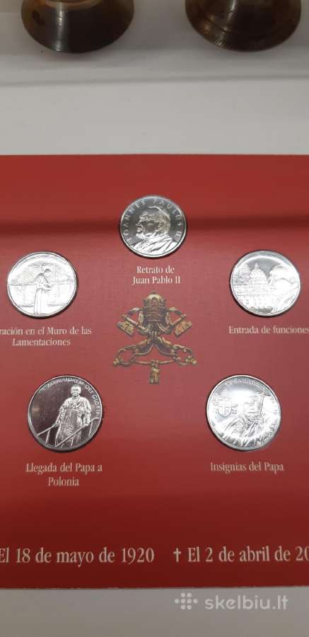 Jono Pauliaus II monetų setas 2005 - nuotraukos Nr. 3