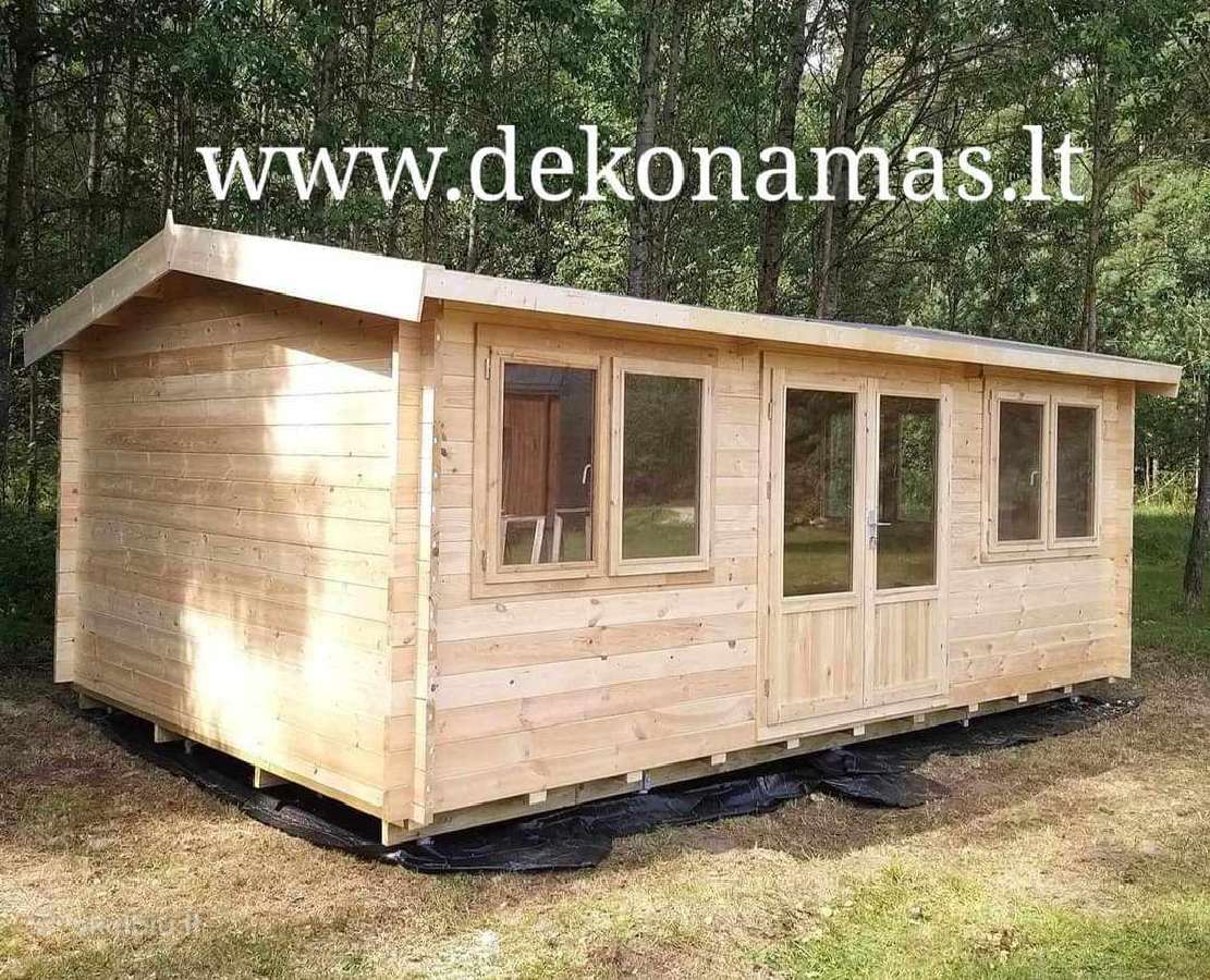 Medinis sodo namelis Lukas 6x4 m. Akcija 3990 eur