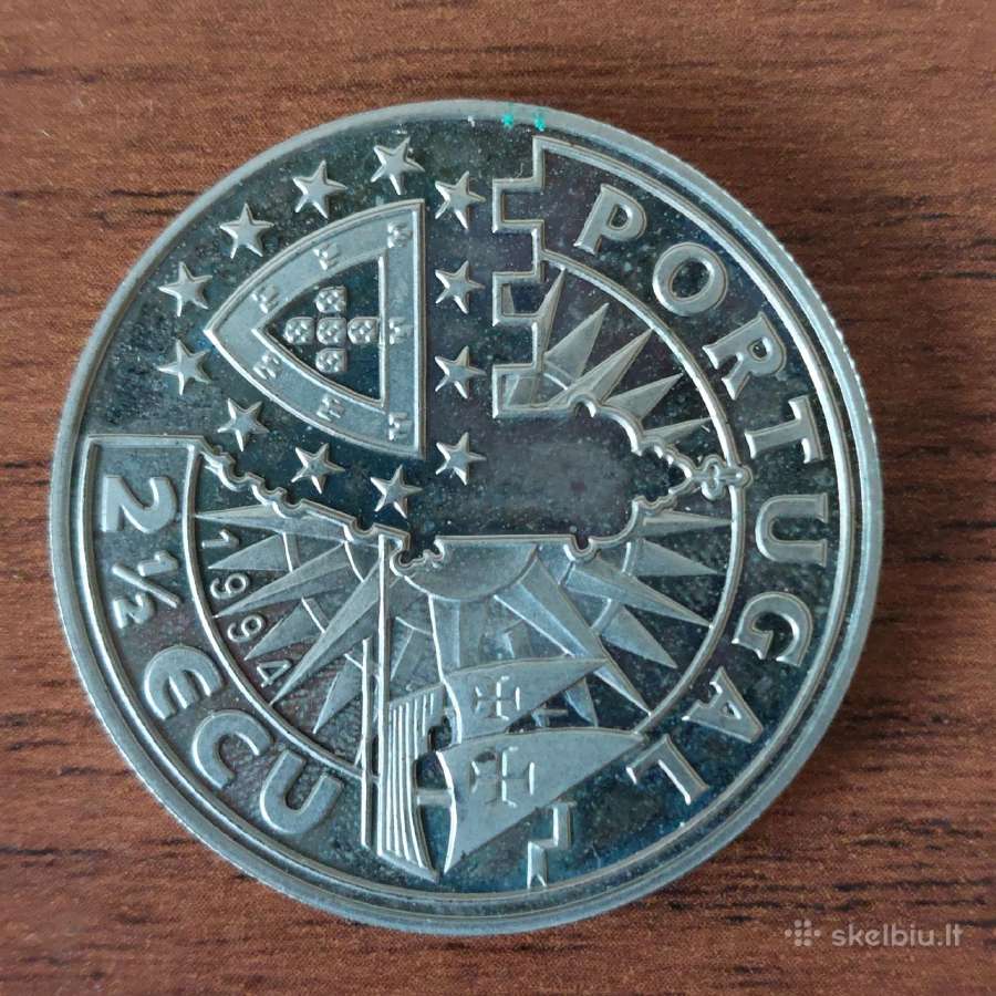 2,5 Ecu 1994 Portugal ,D. Manuel I - nuotraukos Nr. 3