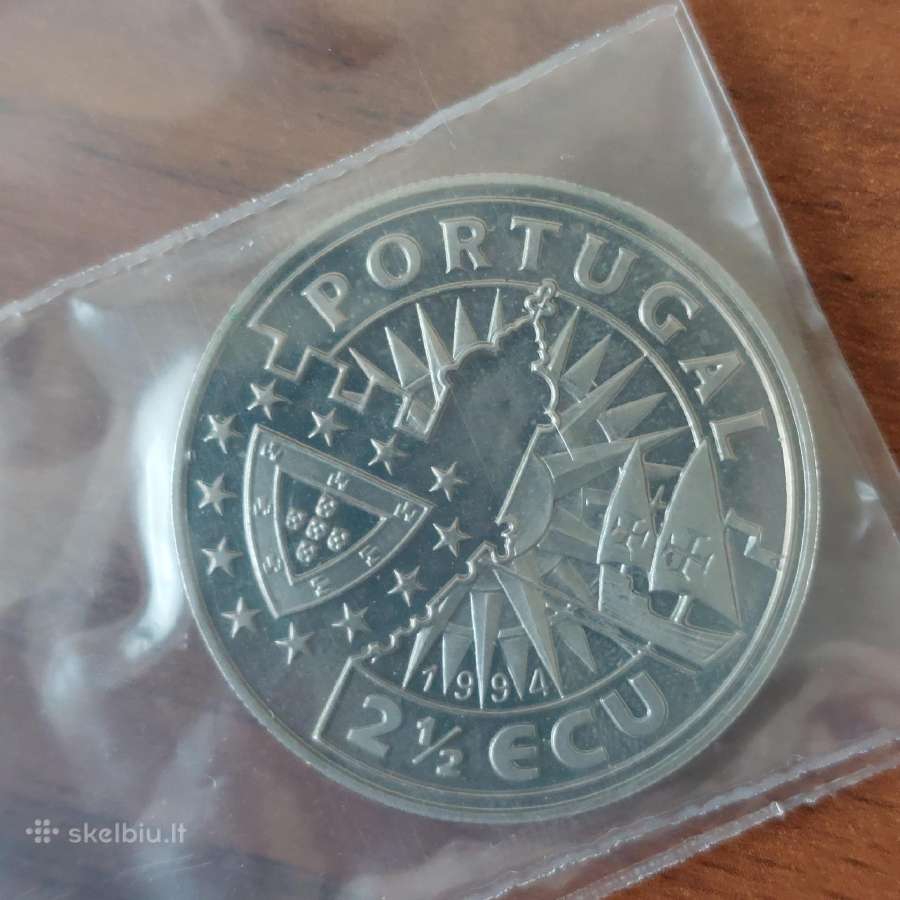 2,5 Ecu 1994 Portugal ,D. Manuel I - nuotraukos Nr. 9