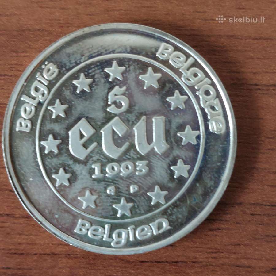 5 Ecu 1993 Belgium / Sidabrinė moneta